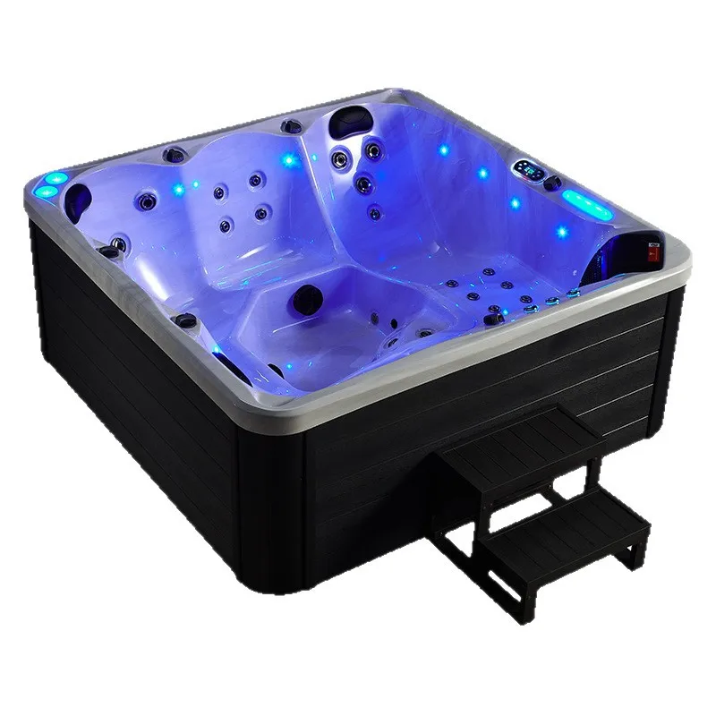 Outdoor large pool bathtub villa engineering garden hotel 5 people thermostatic surfing