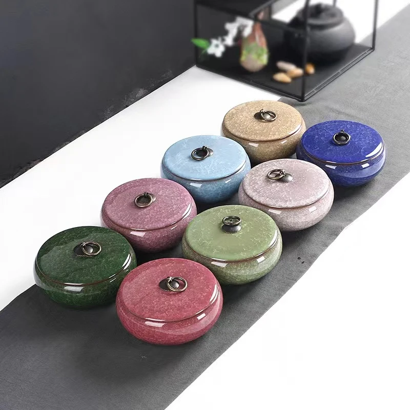 

Tea Coffee Sugar Storage Jar China Crafts Decoration Mini Ceramic Jar Kitchen Storage Bottles & Jars Containers Home Decor New