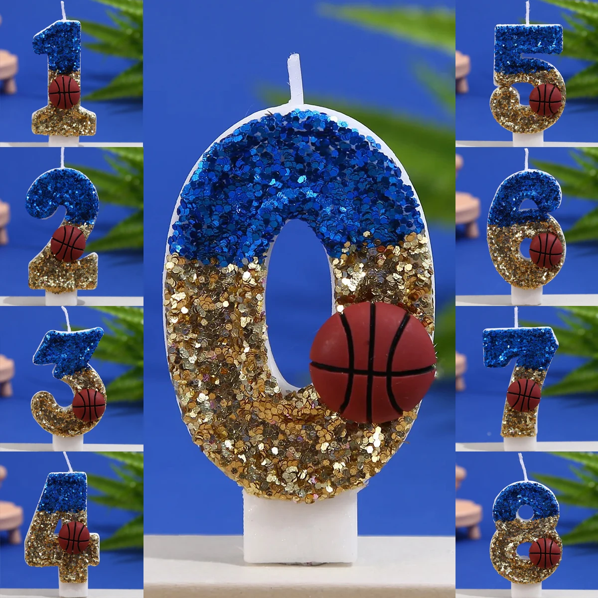 Basketball Boy Birthday Creative Digital Candle - Holiday Cake Party Decoration Supplies