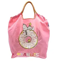 Women's Embroidery Shopping Bag Nylon Waterproof Handheld Bag Cartoon Cute Donut Shape Single Shoulder Crossbody