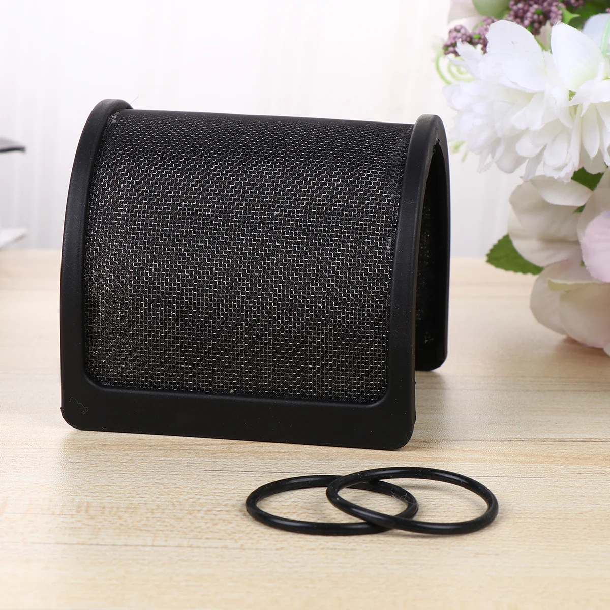 

Professional Triple Layers Microphone Windproof Shield U-Shaped Filter for Recording Streaming Black Prevents Saliva