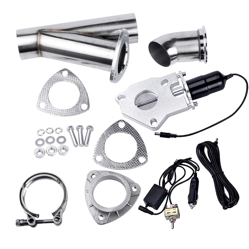 

Factory Manual Control 3'' Single Y Pipe Electric Exhaust Cutout Kit
