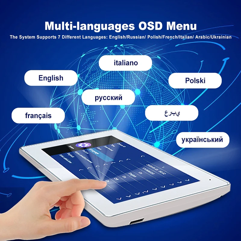 10-inch Wifi Video Intercom HD Color Touch Screen 1080P Outdoor Doorbell Motion Detection Tuya Smart Remote View Home Security