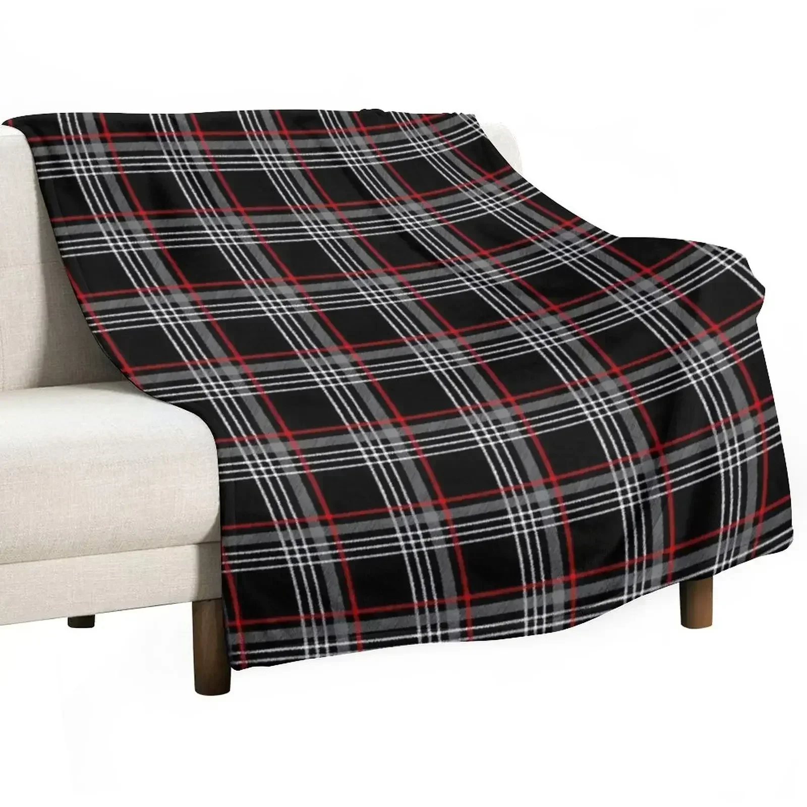

GTI Tartan Throw Blanket Soft Plush Plaid Perfect for Cosplay Anime Fans Christmas Gifts Retro Style Bed Throws