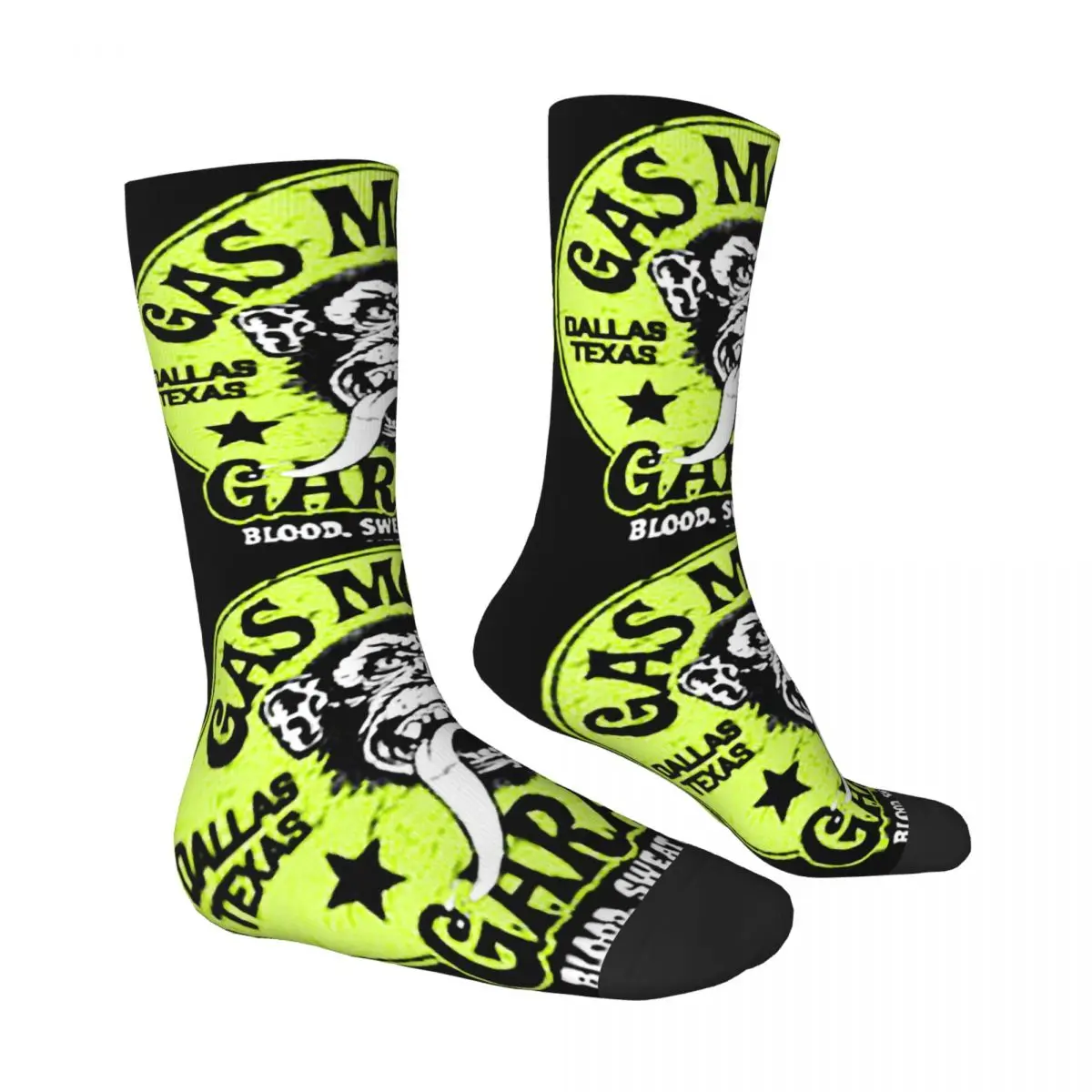 Gas Monkey Garage funny animal Unisex Winter Socks Hip Hop Happy Socks Street Style Crazy Sock