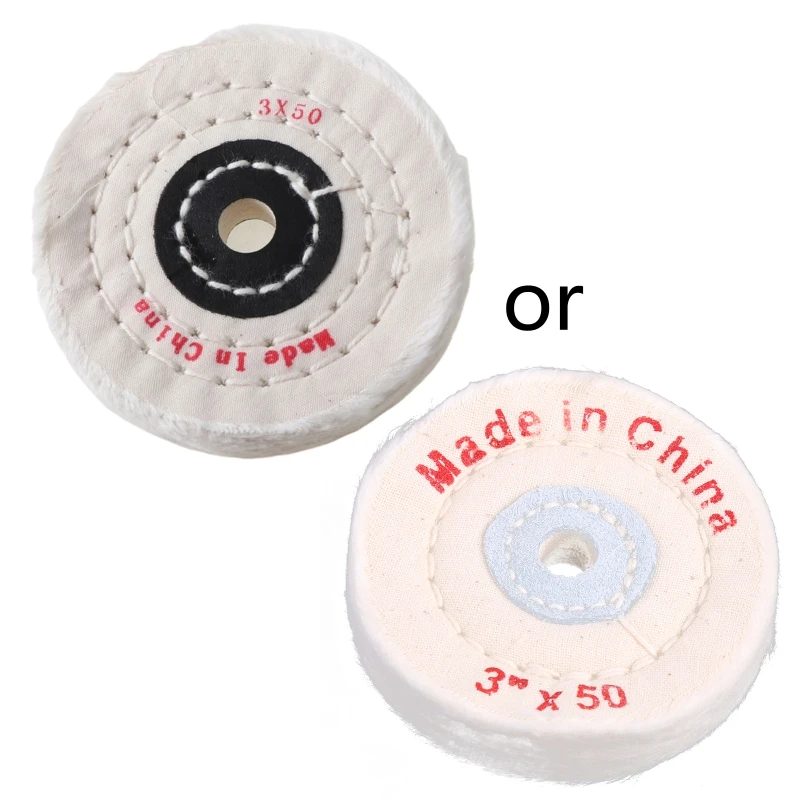 

3'' Cloth Buffing Polishing Wheel Buffer Polish Jewelry Grinder Pad Handcraft Tool Accessories