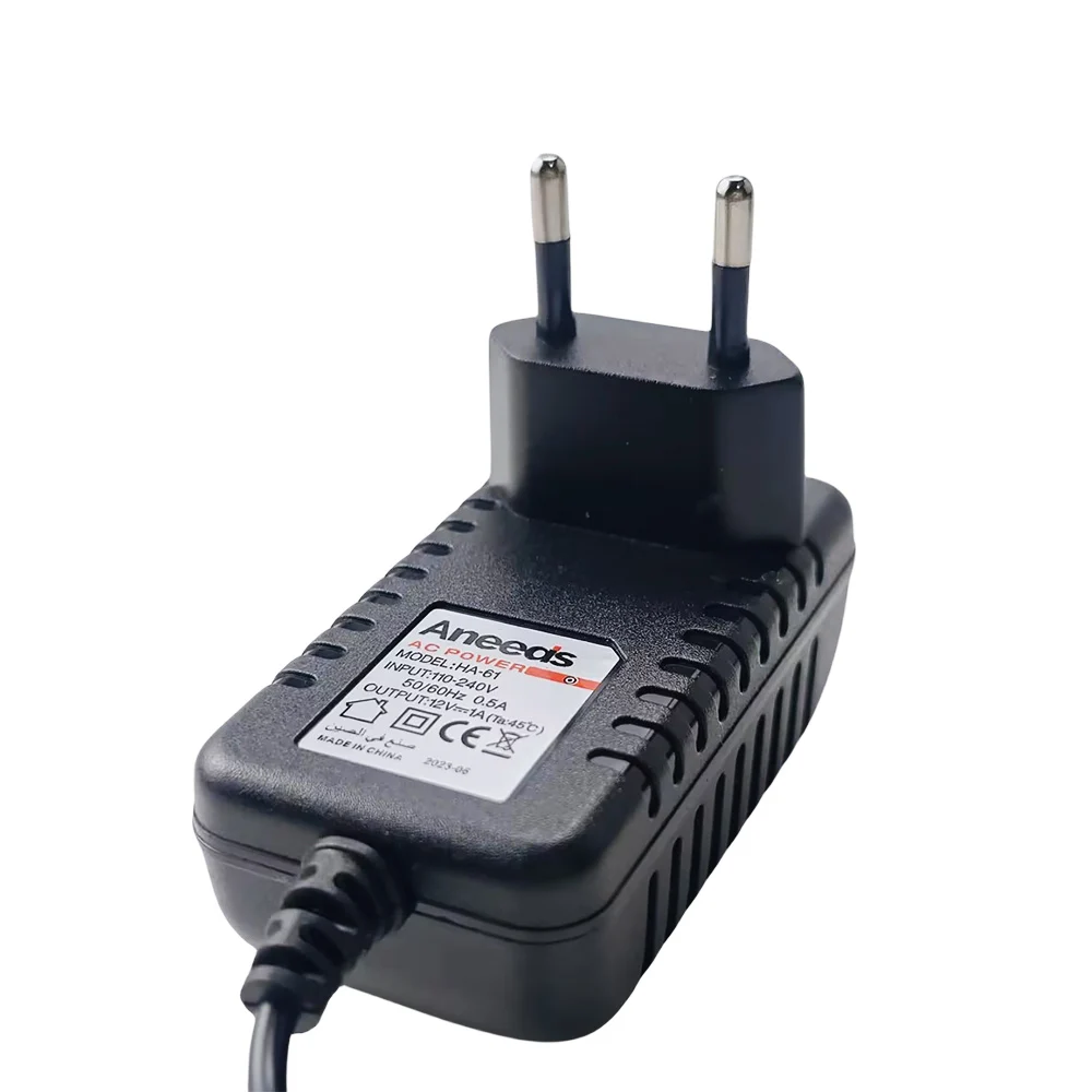 110-240V 50/60Hz 0.5A 1A AC Power Adapter EU Plug Power Supply Input Power Transformer Output 12V 1A Adapter 2M Length