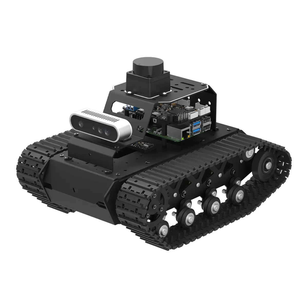 

In stock Hiwonder MentorPi Tank Chassis Raspberry Pi Robot Car, ROS AI Coding Robot with LLMs ChatGPT, SLAM and Autonomous Drivi