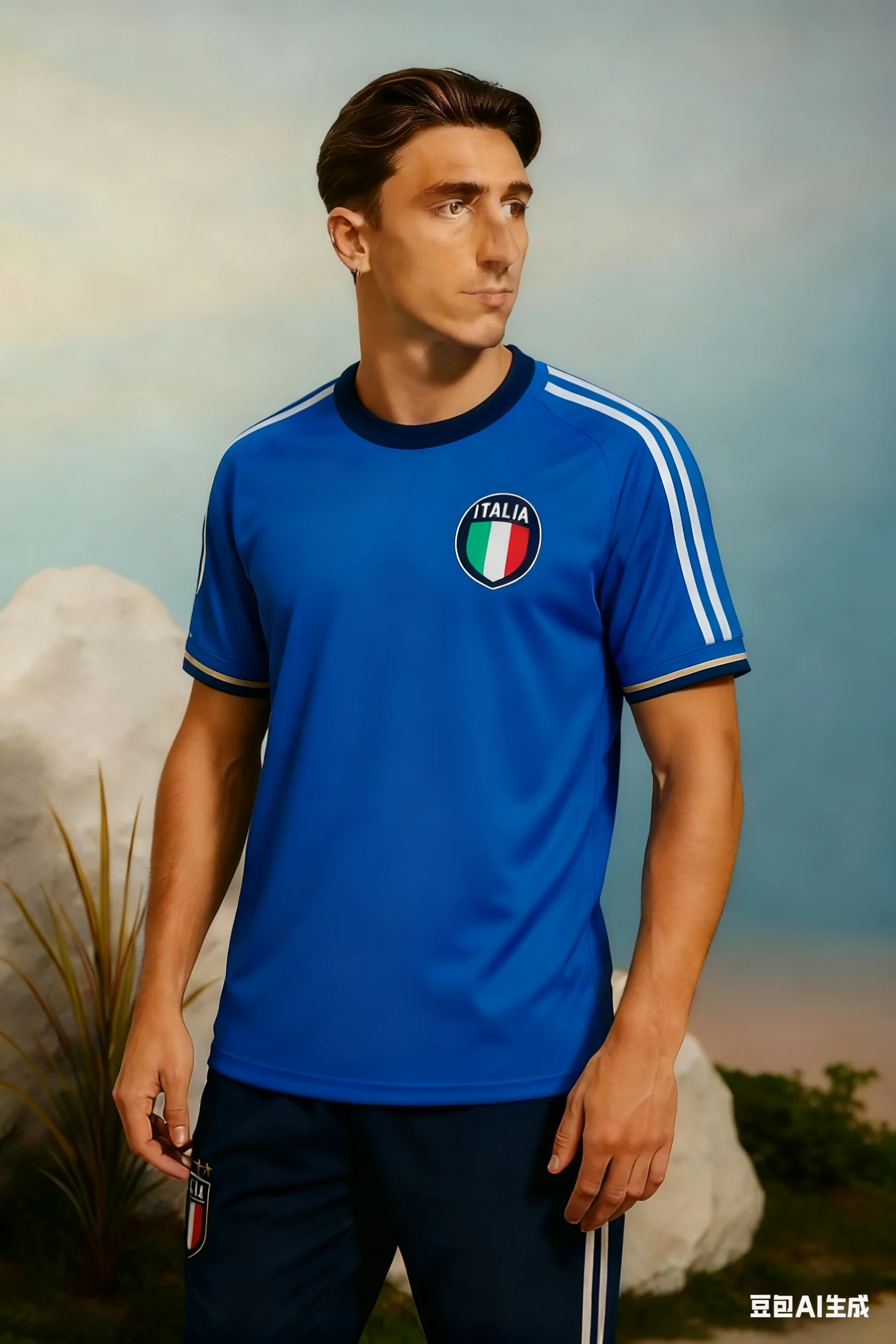 

2026 Italian National Style Jersey 3d Printed Sports Leisure Quick-Drying Breathable Comfortable Men's And Women's T-Shirt