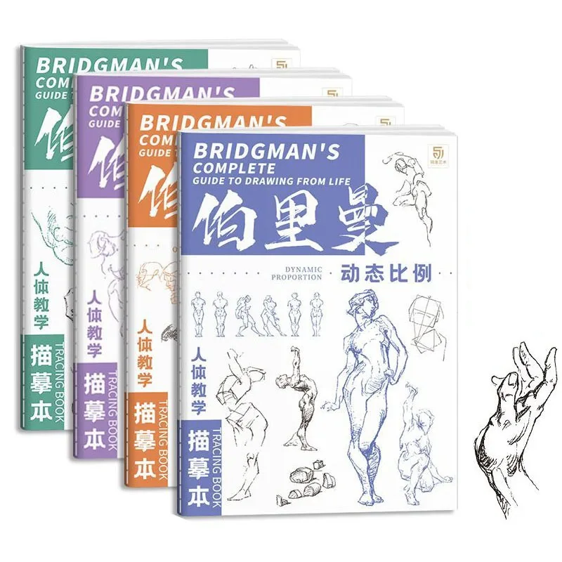 Bridgman's Complete Guide To Drawing From Life Tracing Sketch Hand Painted Tutorial Book Copy Practice Line Draft Practice Books