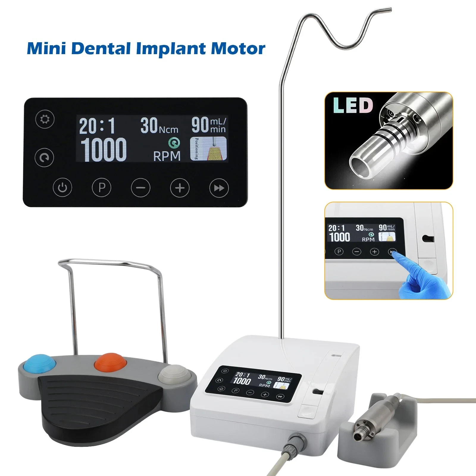 Mini Dental Implant Surgery Brushless Motor Implant Machine System With  8 Modes