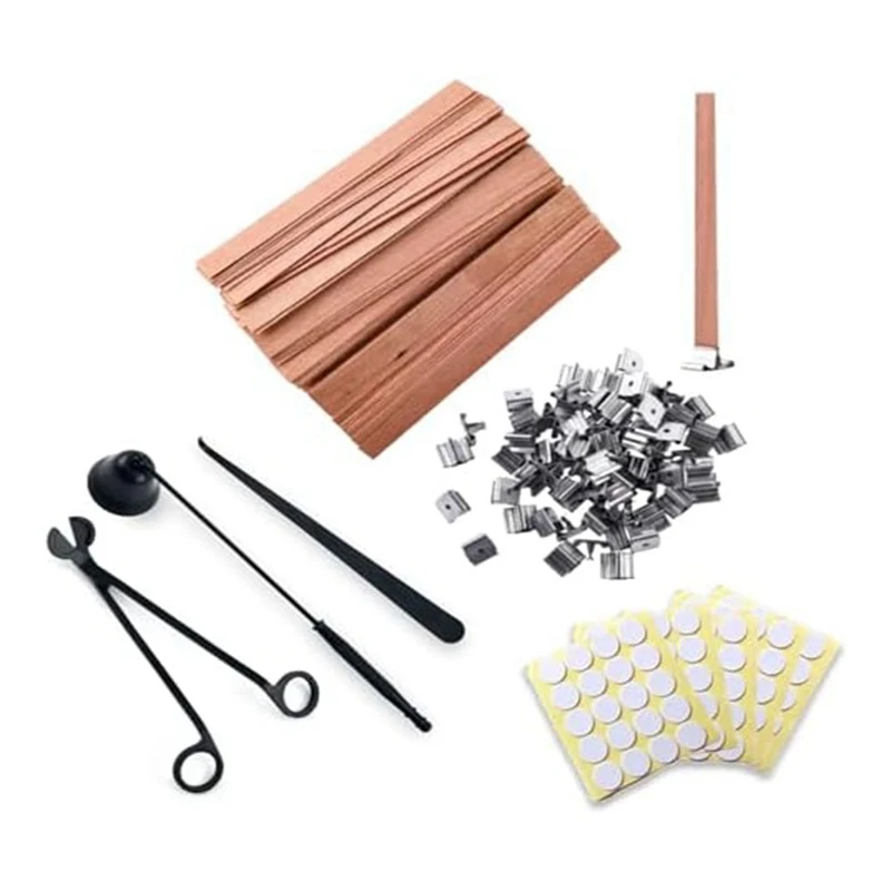

100 Pieces 5.1 X 0.5 Inch Candle Trimmer Set Candle Making Tools With Iron Stand For DIY Candle Making