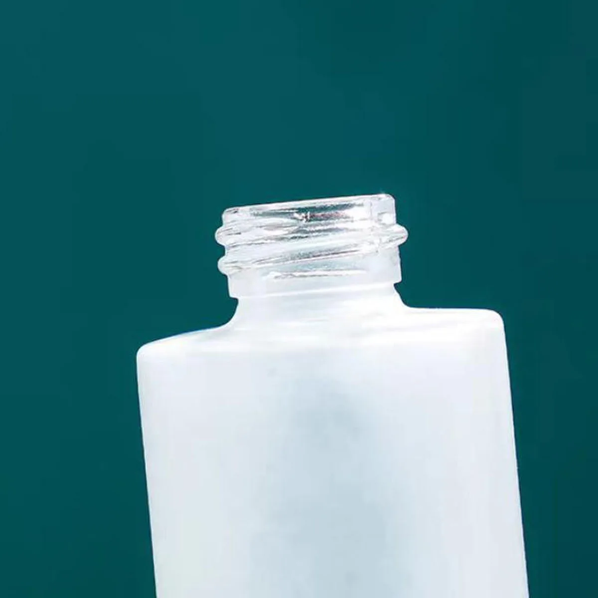 7X 10X  30ml Frosted Clear Round Thick Glass Dropper Bottles for Essential Oils Essence Eye Drop Pipettes Cap Refillable Flat