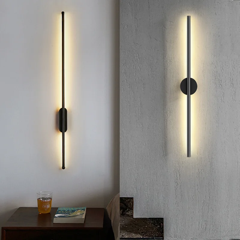 

Минималистичные светодиодные золотые, черные настенные светильники, домашний декор, настенные бра, скандинавский светодиодный светильник для зеркала, коридор, проход, спальня, настенные светильники