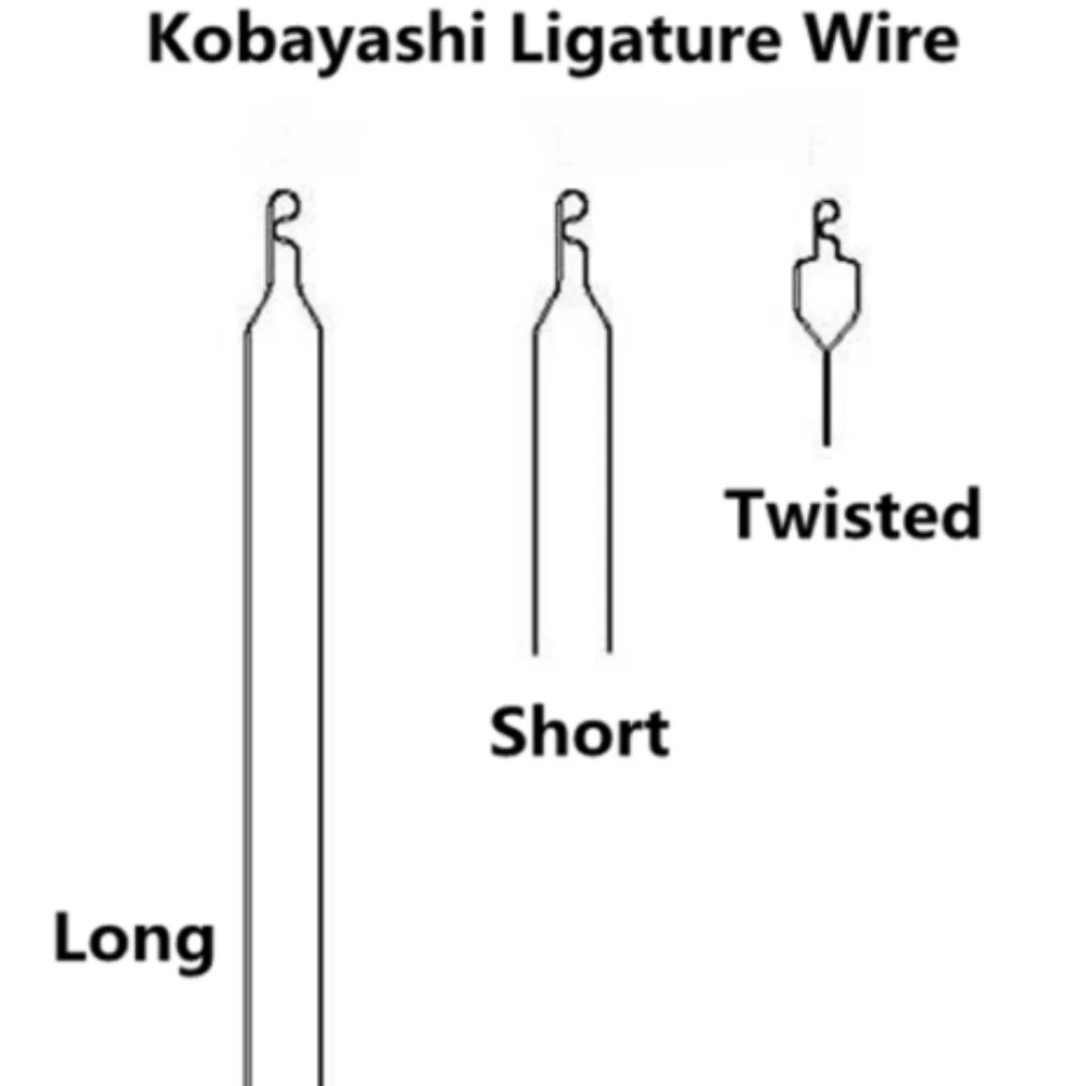 

Стоматологическая Ортодонтическая Проволока Kobayashi, 100 шт., длинная, короткая, скрученная, 012, 014 дюймов