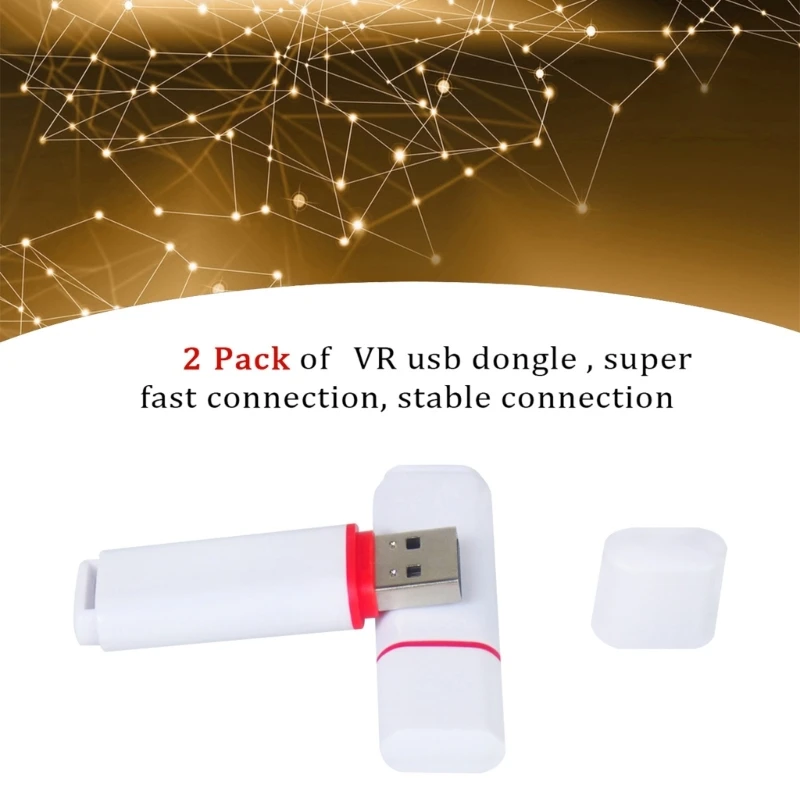 

2Pcs Wireless Receiver USB Dongle for SteamVR Activity Receive HXBE