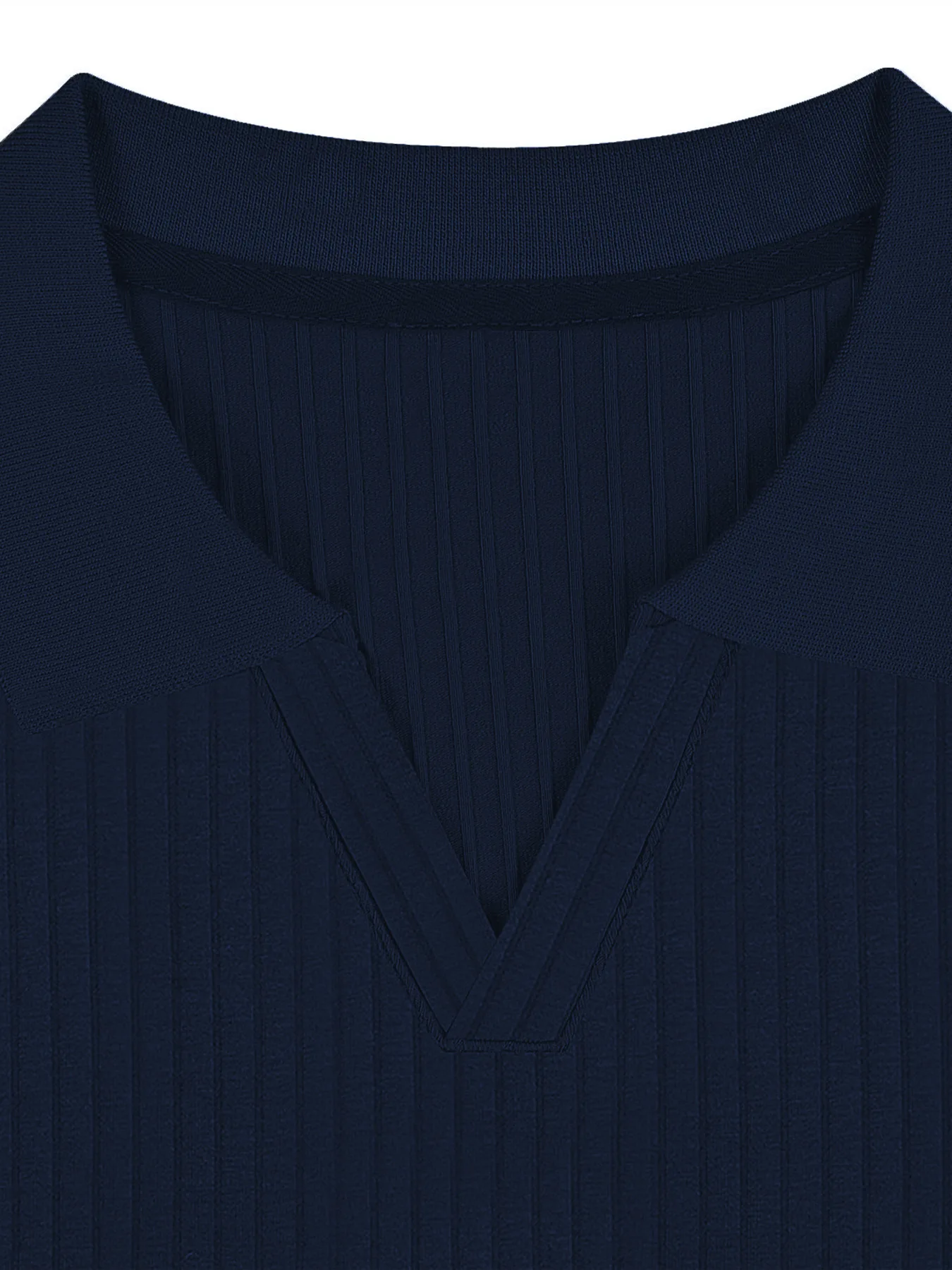 Neues Sommer-Herren-Freizeit-Poloshirt mit Kragen, V-Ausschnitt und Kurzen Ärmeln für den Täglichen Gebrauch – Detail 26
