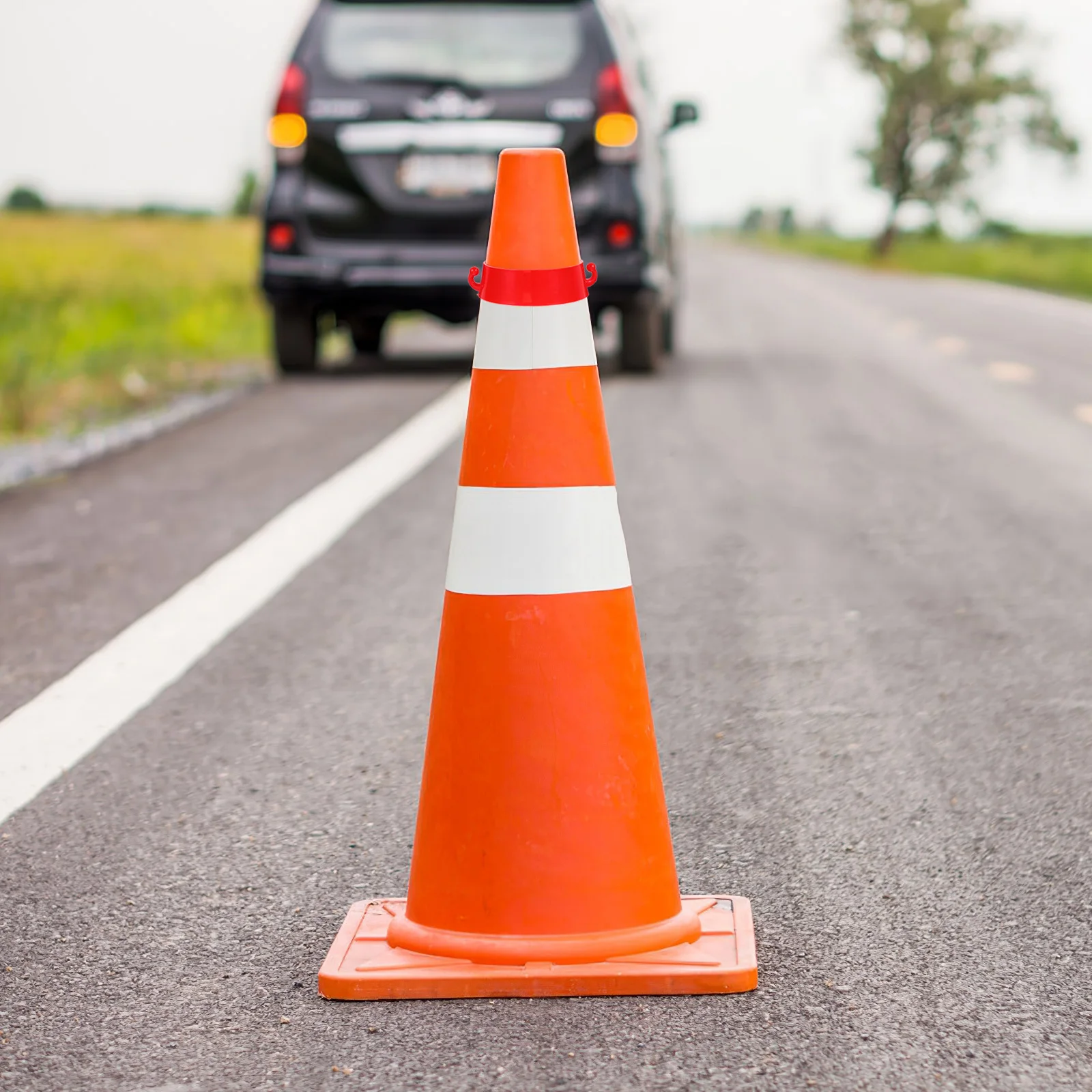 Conectores de cono de carretera, conectores de cadena de plástico para seguridad del tráfico, diseño antideslizante duradero para barreras de estacionamiento, 10 Uds.