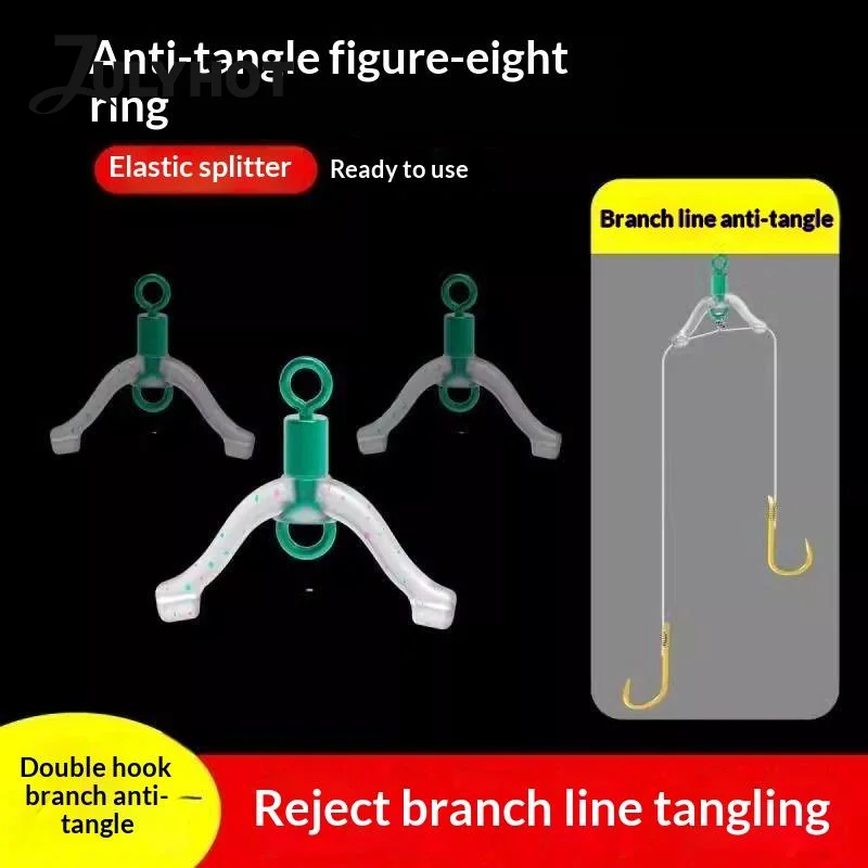30Pcs Fishing Line Separator Anti Tangling Quick Connect Clip For Freshwater Saltwater Fishing Line Divider Swivels
