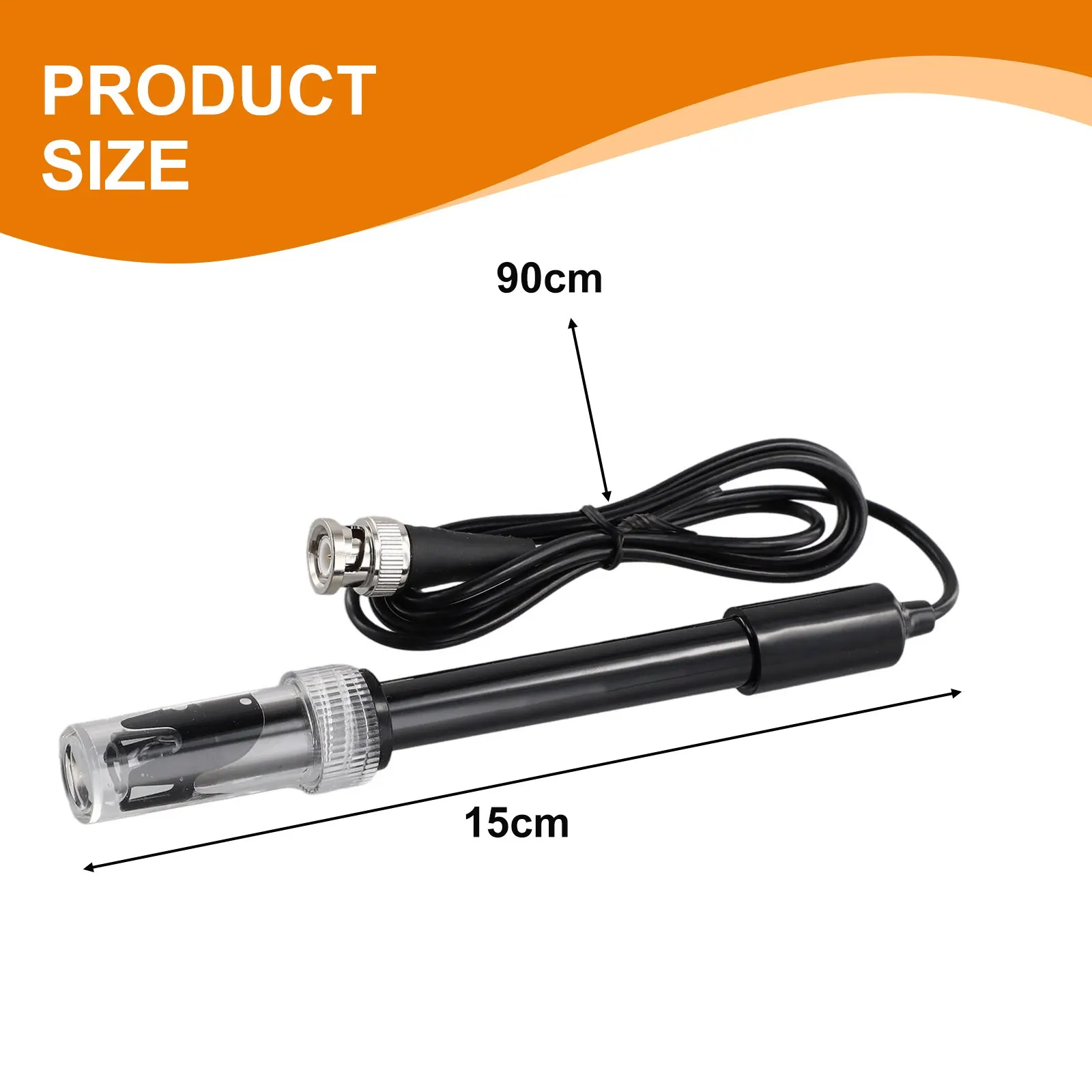 Alta Sensibilidade Sonda de Eletrodo de PH, Monitor Tester, Eletrodo Não Recarregável, Medidores de Teste, 0-14