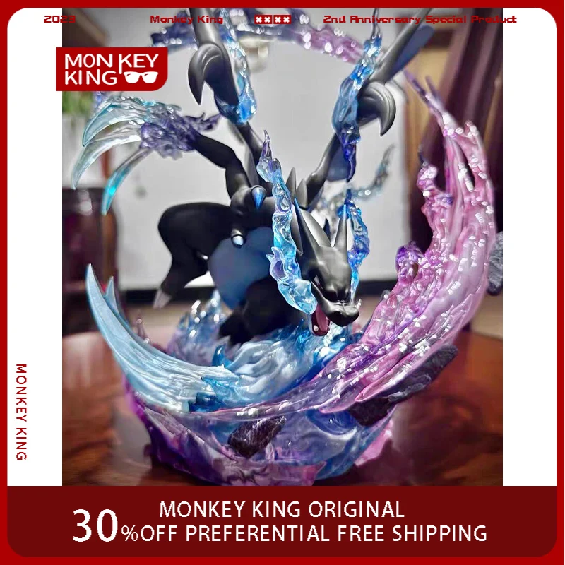 

26cm Pokemon Figure Charizard Evolution Four Leaf Clover Anime Collectible Model Desktop Decorations Holiday Gifts Kids Toys