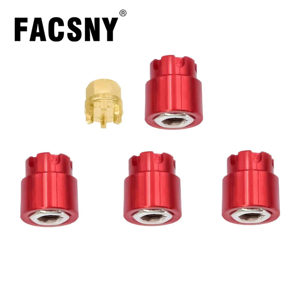 4PCS M2 Wheel Nuts Cap Locking Hubs Aluminum Upgrade For RC Car Crawler Axial SCX24 Deadbolt Jeep Gladiator Ford Bronco Parts