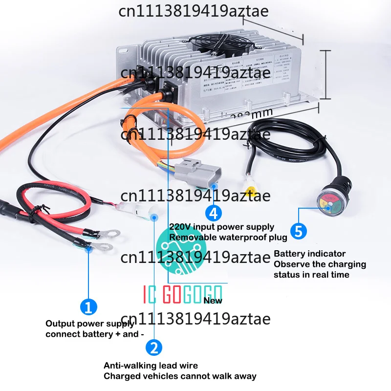 24V 48V 60V 72V 80V 84V 100.8V 12V 36V Li - Ion Lifepo4 Lithium Battery Charger Waterproof Car Fast Charge