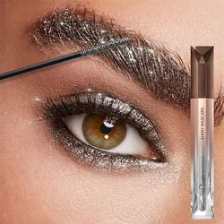1pc Glitter Mascara of Waterproof, Long-Lasting, Voluminous Lash Curl And Shine Eyeliner with Silver, Golden, And Purple Glitter