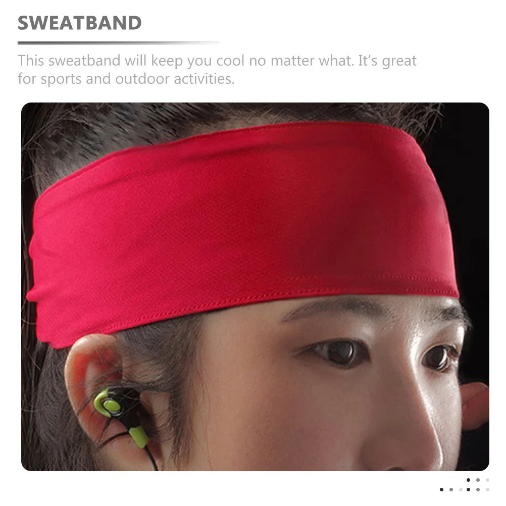 Hair Headband Sports Hood Mens Square Sunglasses Tie Headbands Girls Red Women Sweatband