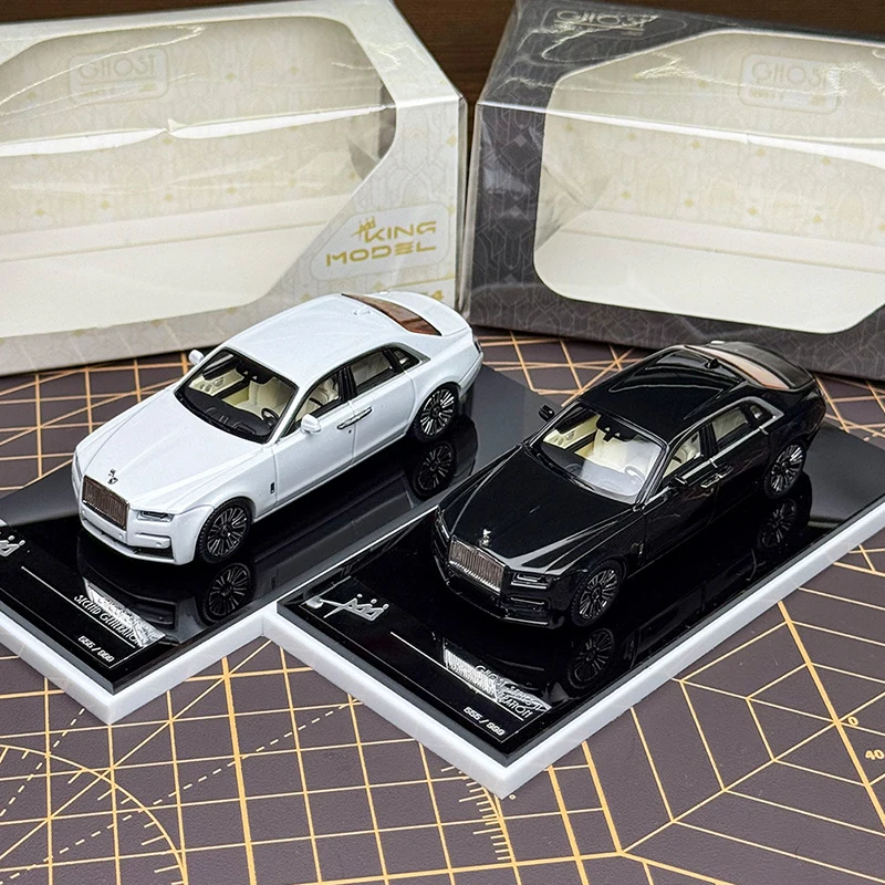 キングモデル-1-64-ロールスロイス-ゴースト合金車ダイキャスト＆車両カーモデルミニチュアスケールモデルカー-コレクションギフト用