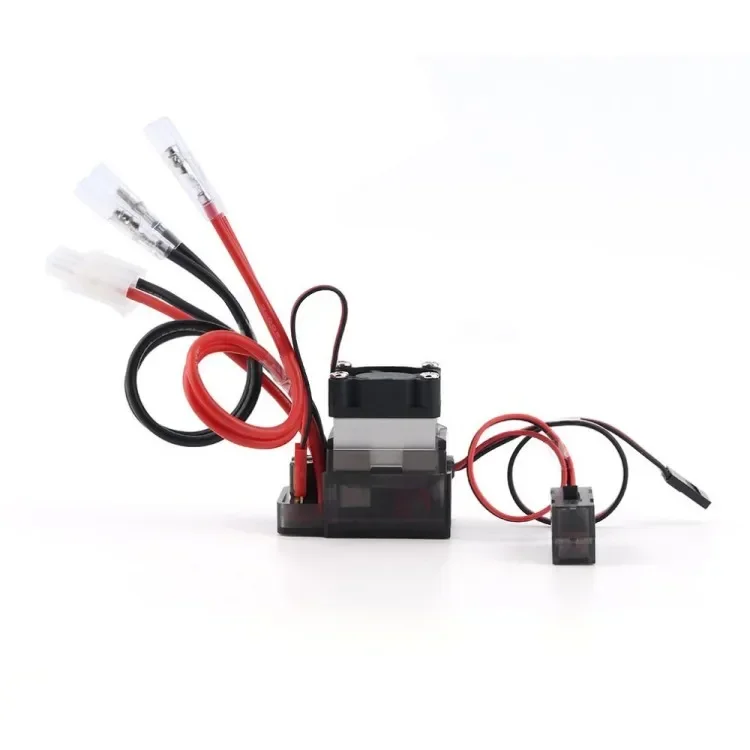 

5V/2A BEC 320A 2-3S Waterproof Brushed ESC Electric Speed Controller Suitable for 1:10 Scale RC Car For Boat