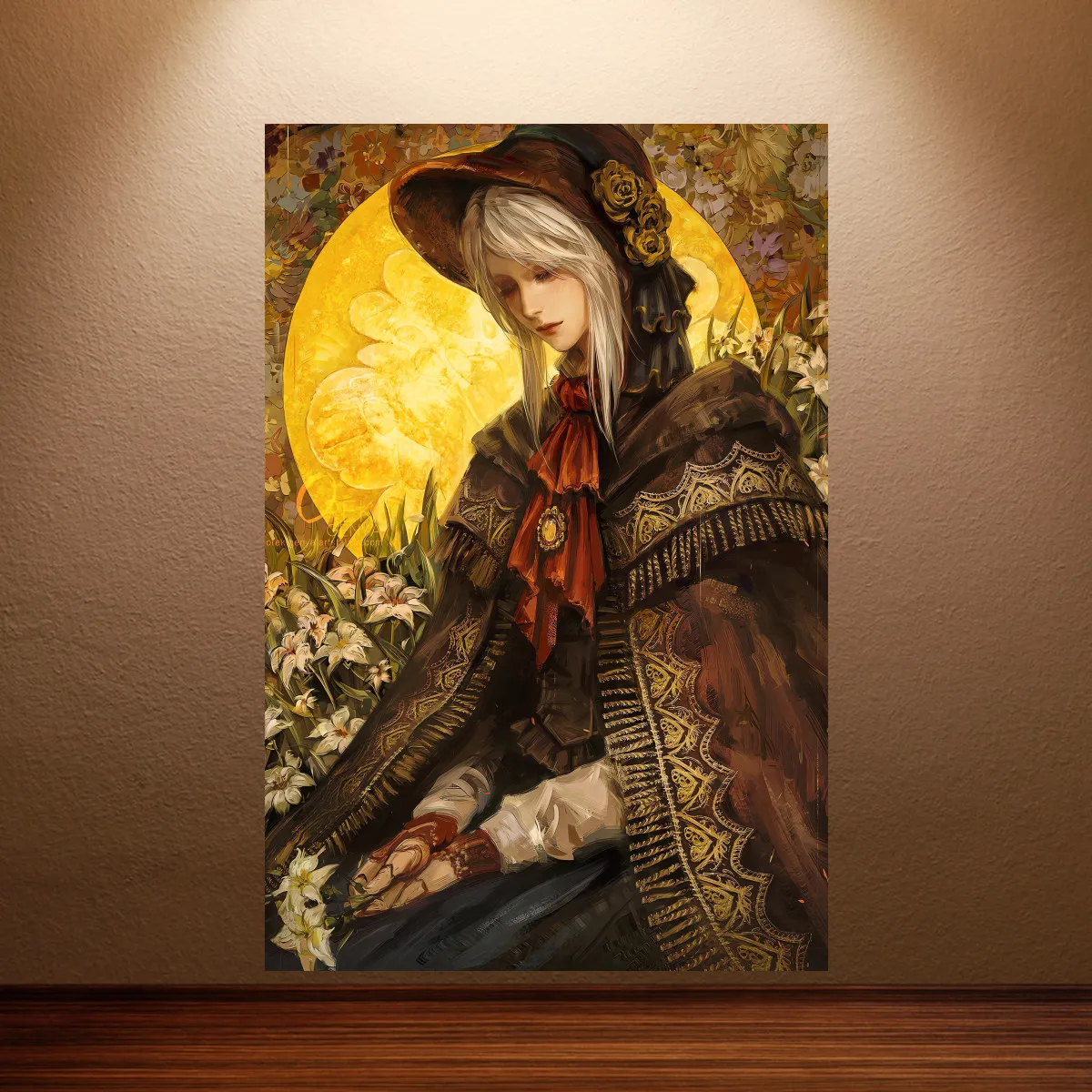 Bloodborne Poster Classic Horror Game Poster Gothic Poster Canvas Wall Painting Game Room Wall Decor Study Room Wall Art Sticker
