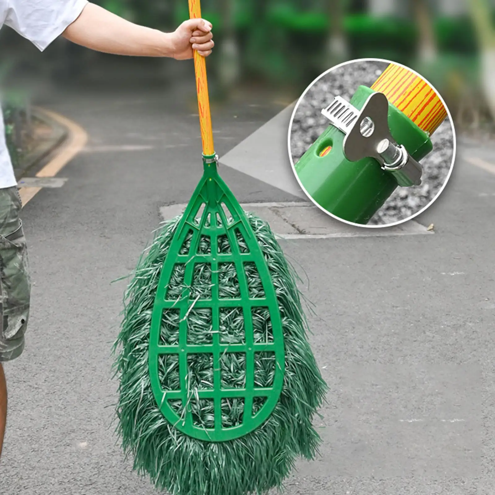 Outdoor Broom Head Replacement Heavy Duty Broom for Market Courtyard Factory