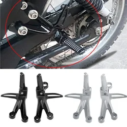 2pcs Motorcycle Universal Aluminum Alloy Cnc Footrest Rear Passenger Foot Pegs for Motorcycle Scooter Modification Accessories