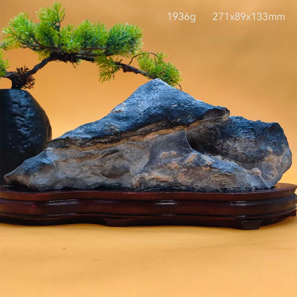 

MTBUY Rough Stone Sculpture Stone Collection Asian Natural Stone Cadeau Homme Office Decoration Mountain Rock Suiseki Stone