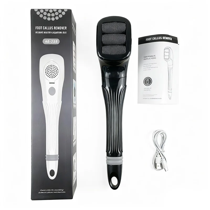 مزيل مسامير القدم الكهربائي القابل لإعادة الشحن IPX6 المقاوم للماء بسرعتين مع أداة العناية بالقدم بوظيفة الفراغ