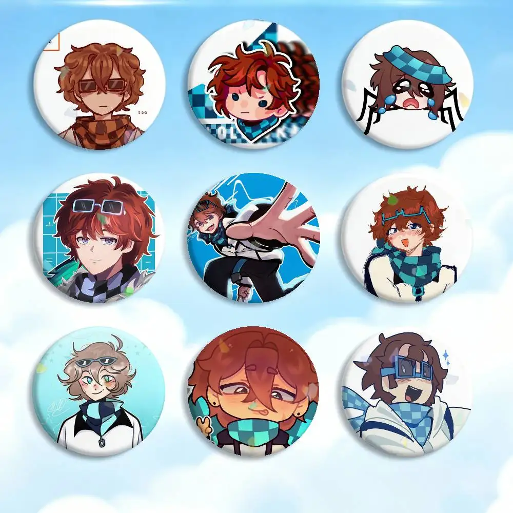 Cartoon Style M-MrLololoshka JDH  Badges Creative Tinplate Button PinsBrooch Badge Clothes Backpack