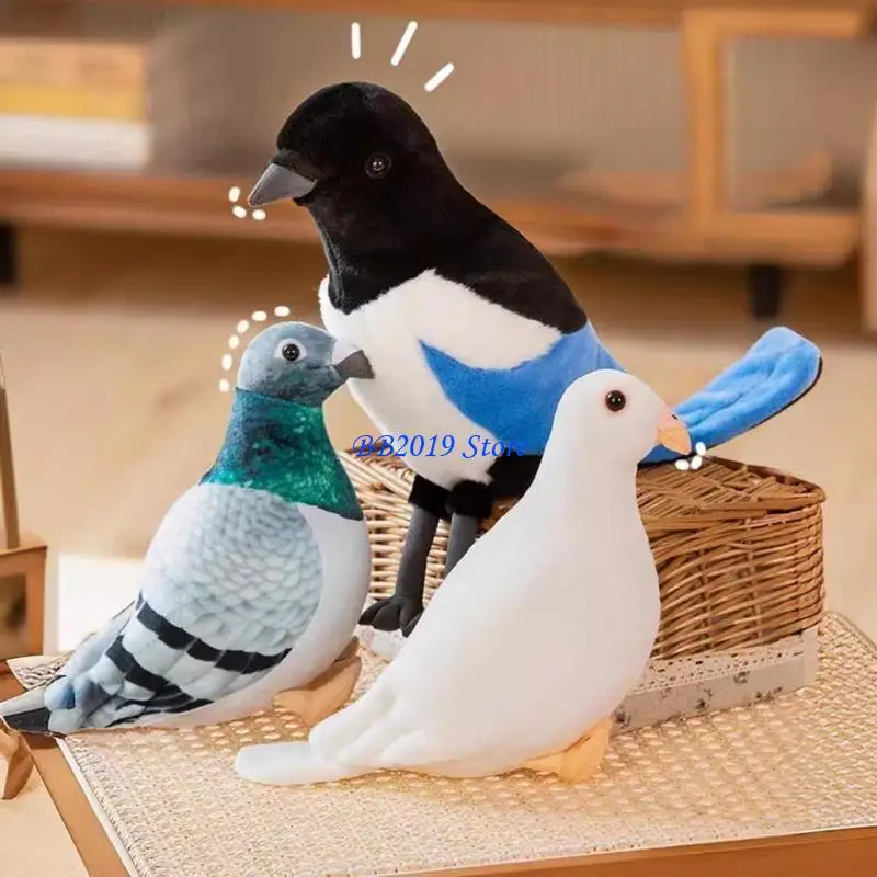 

Q0KB Практические голубки плюшевые игрушки легко в использовании крепких материалов