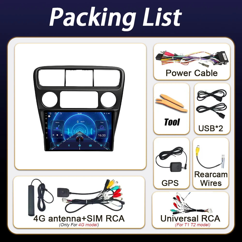 Carplay Android For Honda Accord 6 1998 - 2003 Autoradio Car Radio Multimedia video Player Autoradio GPS Navigation Stereo DVD
