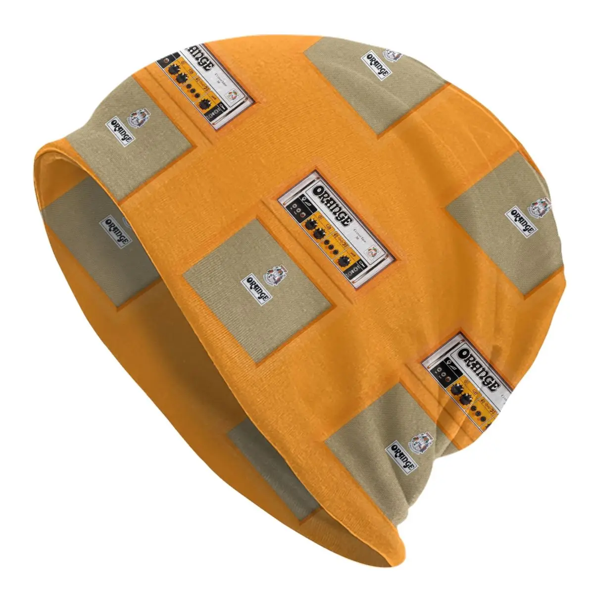 Orange Color Amp Amplifier Unisex Adult Beanies Caps Knitting Bonnet Hat Warm Hip Hop Autumn Winter Outdoor Skullies Hats