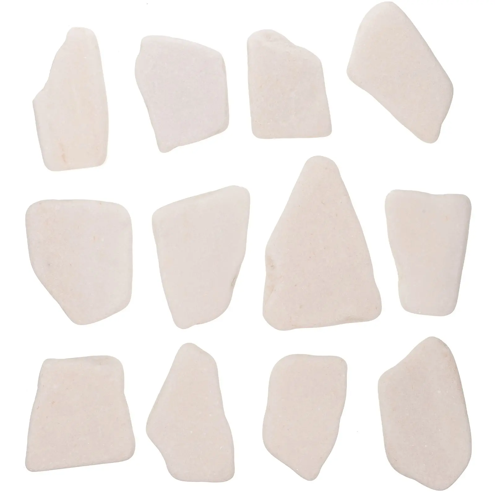 12 Pcs Multi function DIY Rocks Smooth Painting Stones Craft Decoration Creative Art Project Rock Painting Supplies