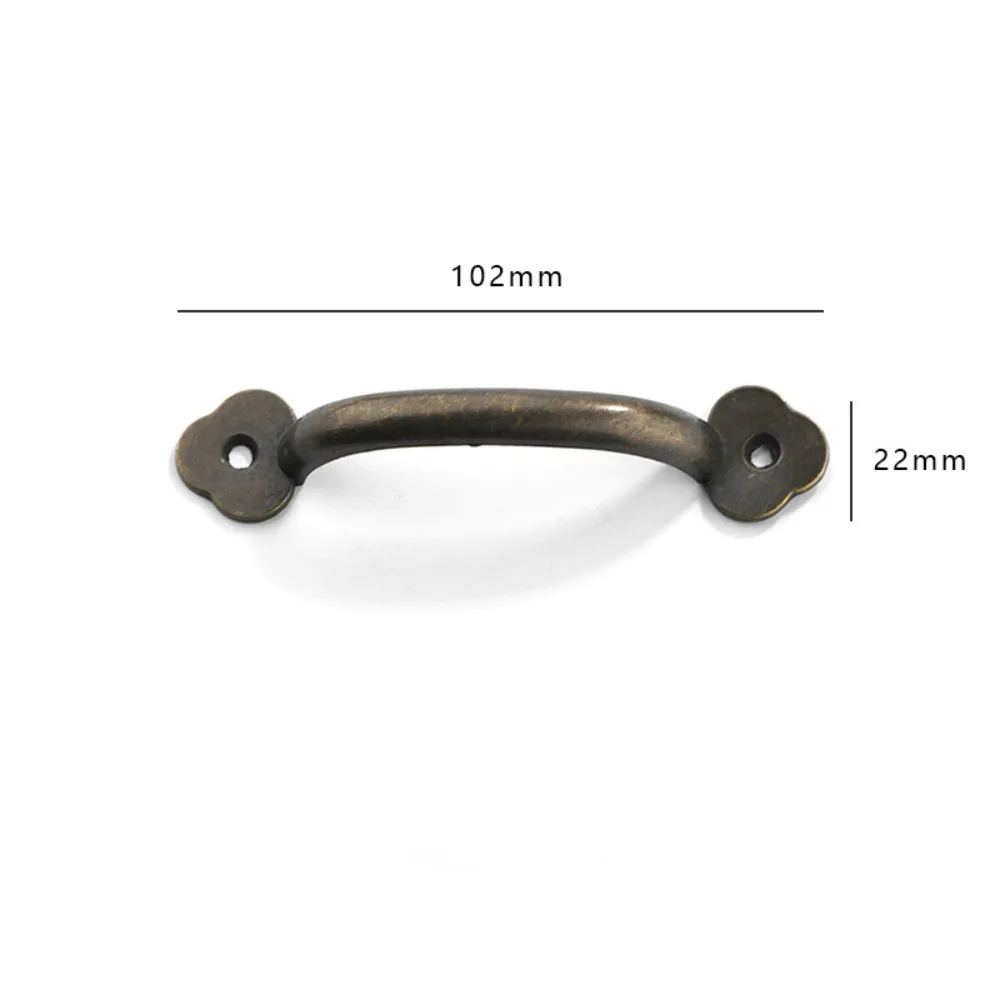 Bronze Arched Cabinet Door Handles Antique Chinese Style Drawer Pulls Simplicity Luxury Furniture Handles