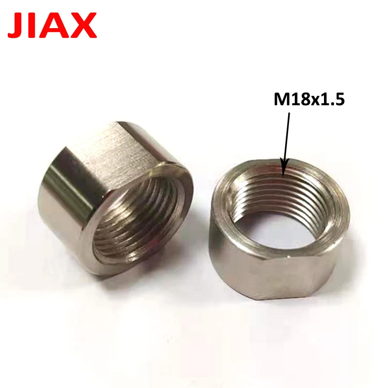 2PCS M18X1.5 90 Degree O2 Oxygen Sensor Adapter Elbow Nut Steel Plating Nickel Exhaust Bung Weld On Car Accessories