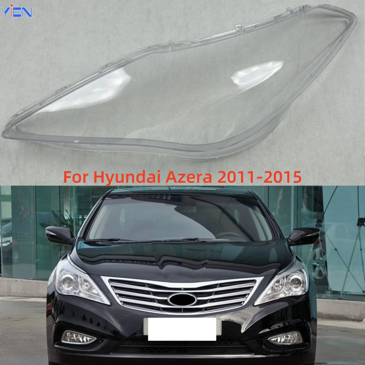 For Hyundai Azera 2011 2012 2013 2014 2015 Headlamp Lens Headlight Cover Car Head Light Glass Replacement Front Auto Shell