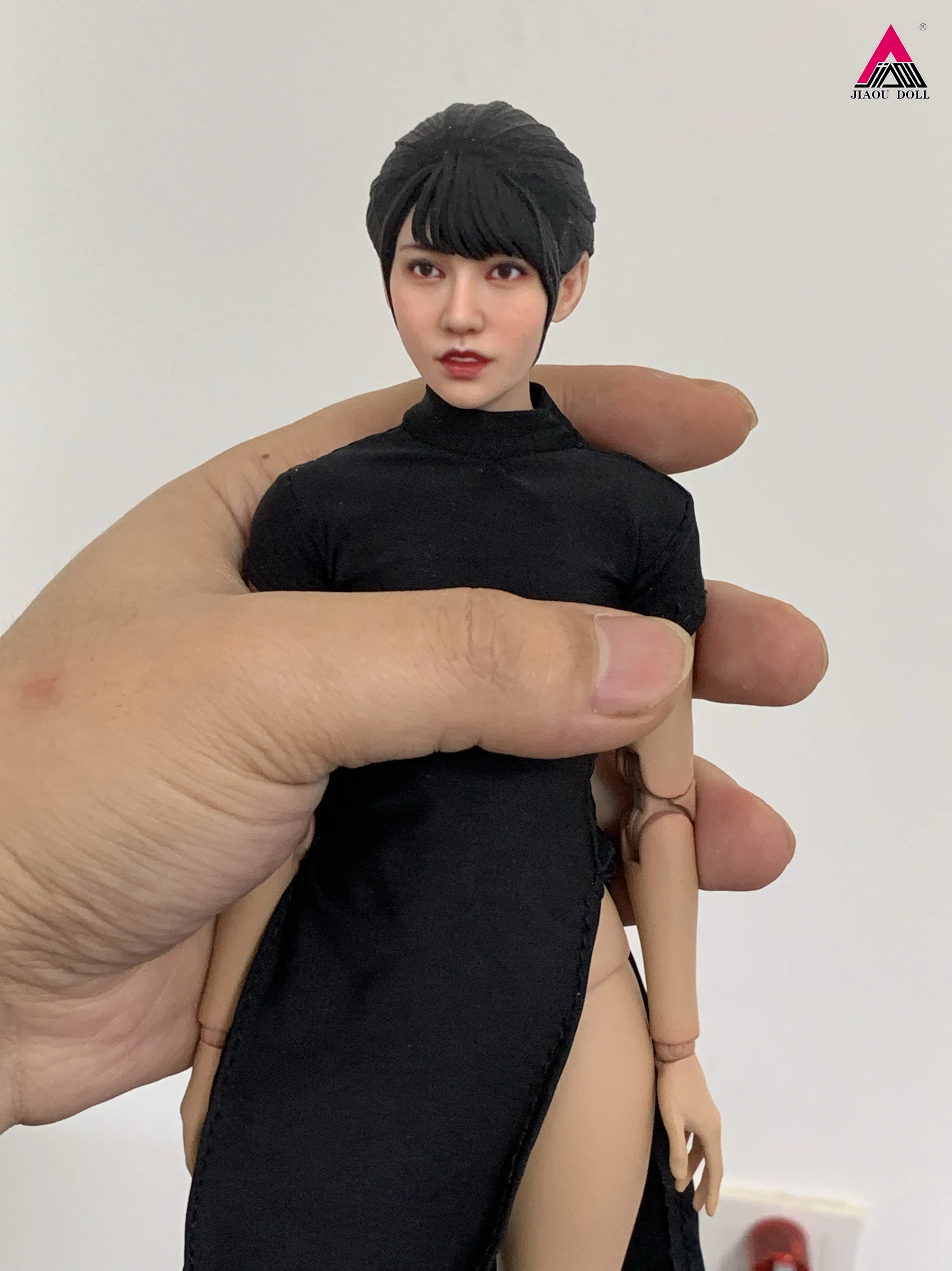 1/6 1/12 Skala Schönheit Asien Schauspielerin Mädchen Kopf Gemalt Harz Modell Für 12'' 6'' Weibliche Soldat Action Figur körper Puppe