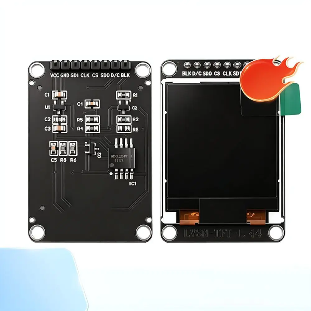 For For WAVGAT SPI Color TFT LCD Display Module 1 44 1 8 2 4 2 8 Inch Screen ST7735 Driver Panel Electronics Circuitry Device