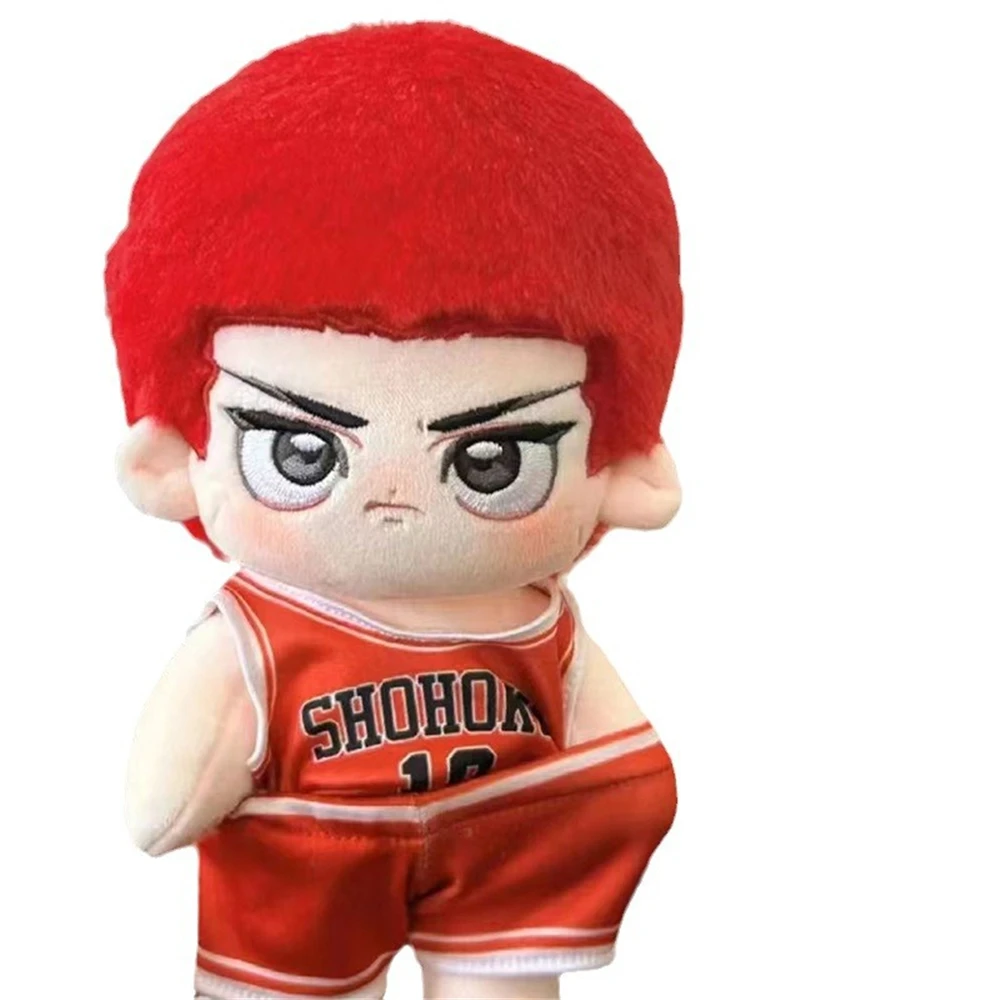 20cm Anime SLAM DUNK SLAMDUNK Sakuragi Hanamichi Rukawa Kaede Cosplay Costume Plush Pillow Prop Xmas Gift