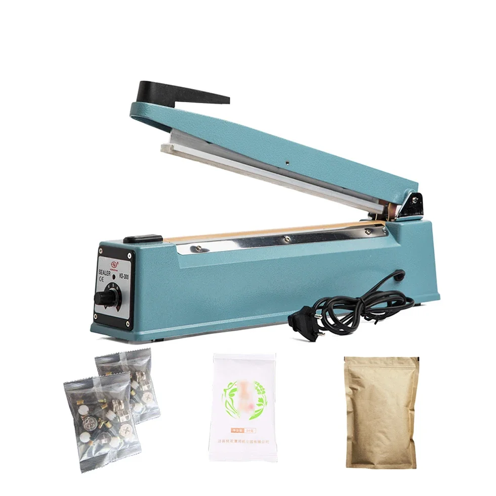 KS-300 Hot Manual Plastic Bag Hand Heat Impulse Band Sealer Thermal Sealing Machines