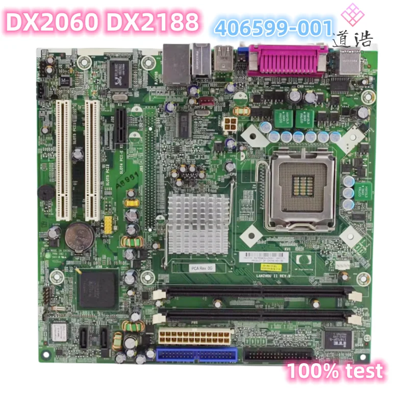 

406599-001 материнская плата для HP DX2060 DX2188 DDR2 Материнская плата 100% протестирована Полная работа