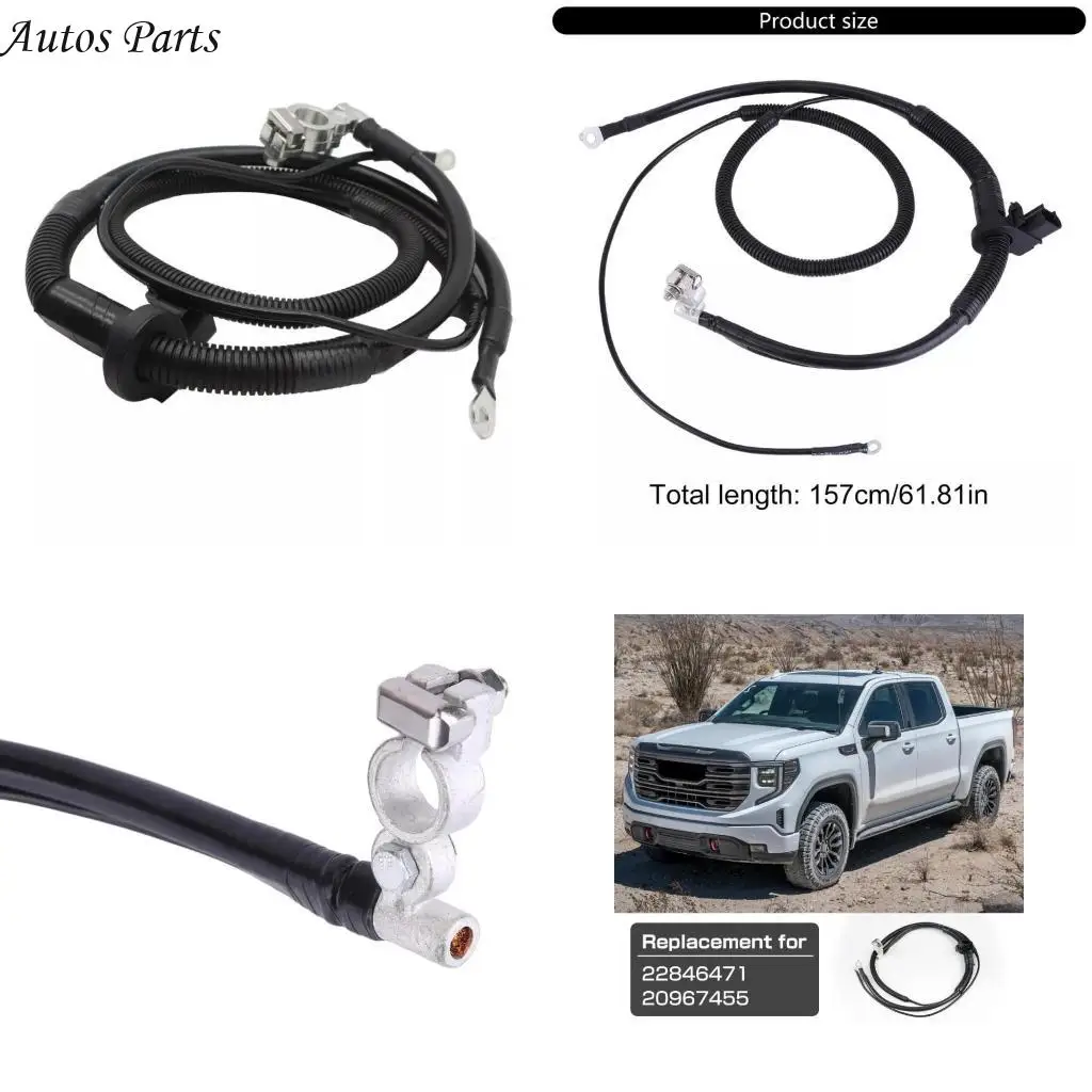 57BA Antioxidation High Conductivity Negative Battery Cable Automotive Electrical System Cord Line Replaces 22846471 20967455
